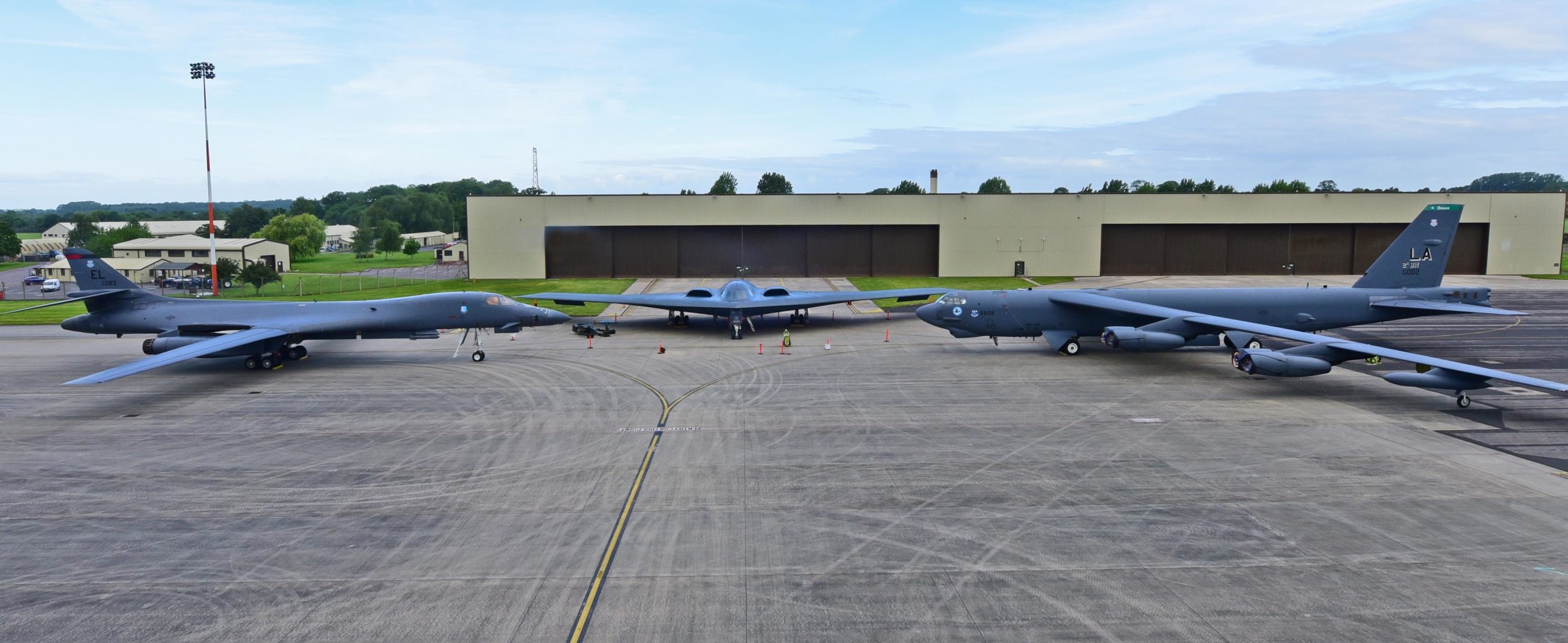 B-1 Lancer, B-2 Spirit, & B-52 Stratofortress