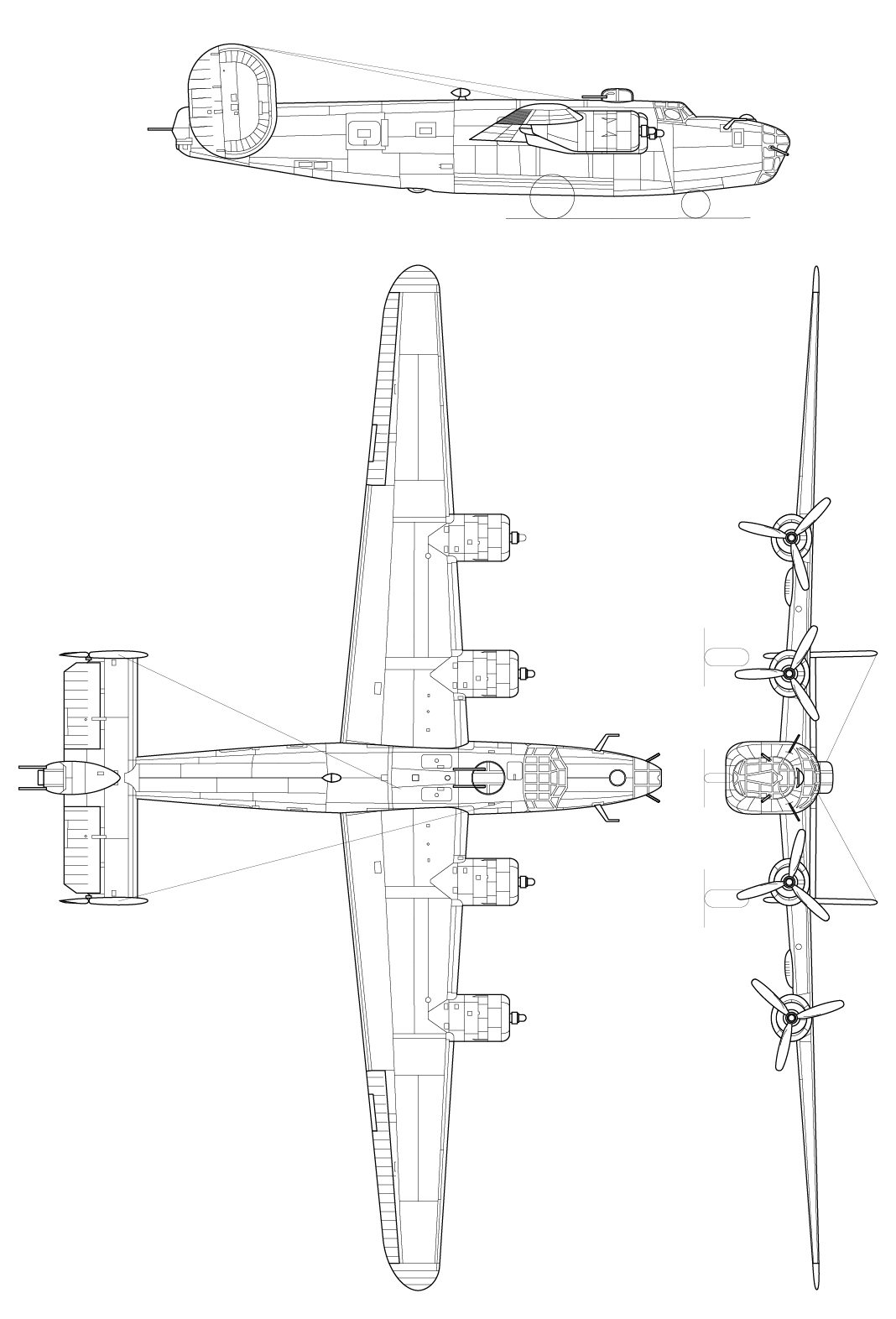 B-24D LiberatorBlueprint