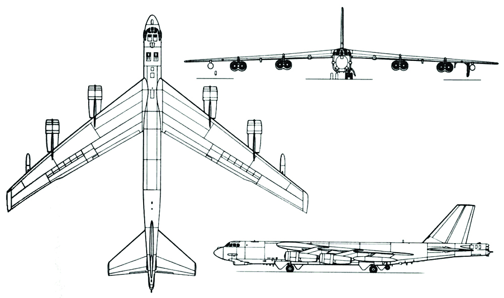 Boeing B-52G-100-BW Stratofortress Blueprint