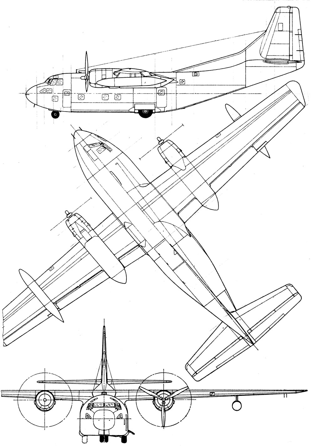 Fairchild-Chase C-123K ProviderBlueprint