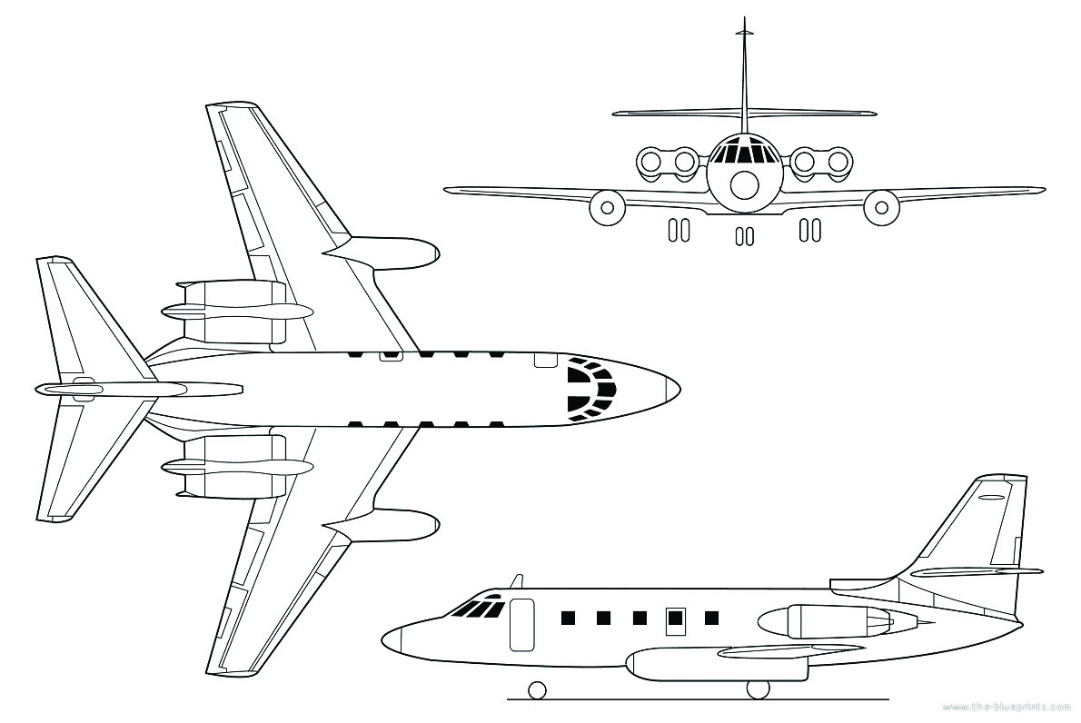 Lockheed C-140B JetStar Blueprint