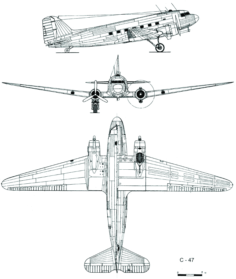 Douglas VC-47D-15-DK SkytrainBlueprint