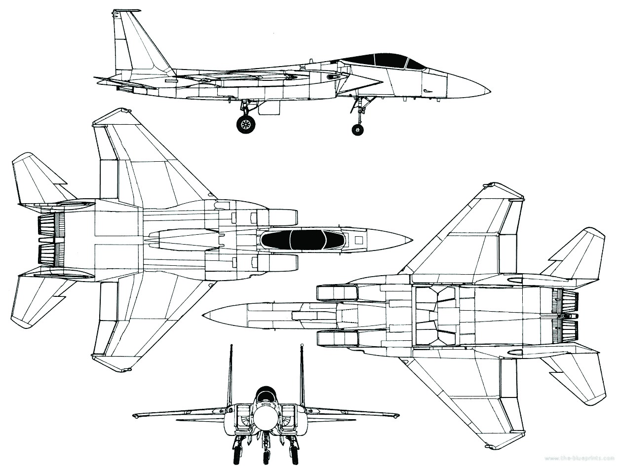 McDonnell Douglas F-15A-19-MC Eagle Blueprint