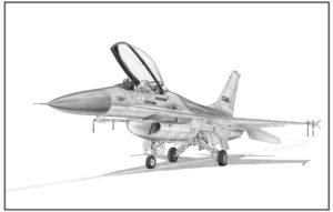 F-16A Fighting falcon Doug Kinsley print