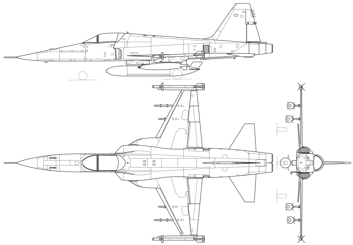 Northrop F-5E Tiger IIBlueprint