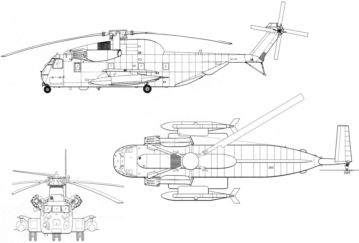 Sikorsky MH-53 Pave LowBlueprint