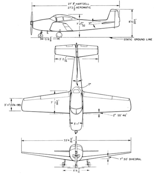 North American L-17 NavionBlueprint