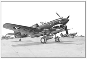 P-40E Warhawk Doug Kinsley Print