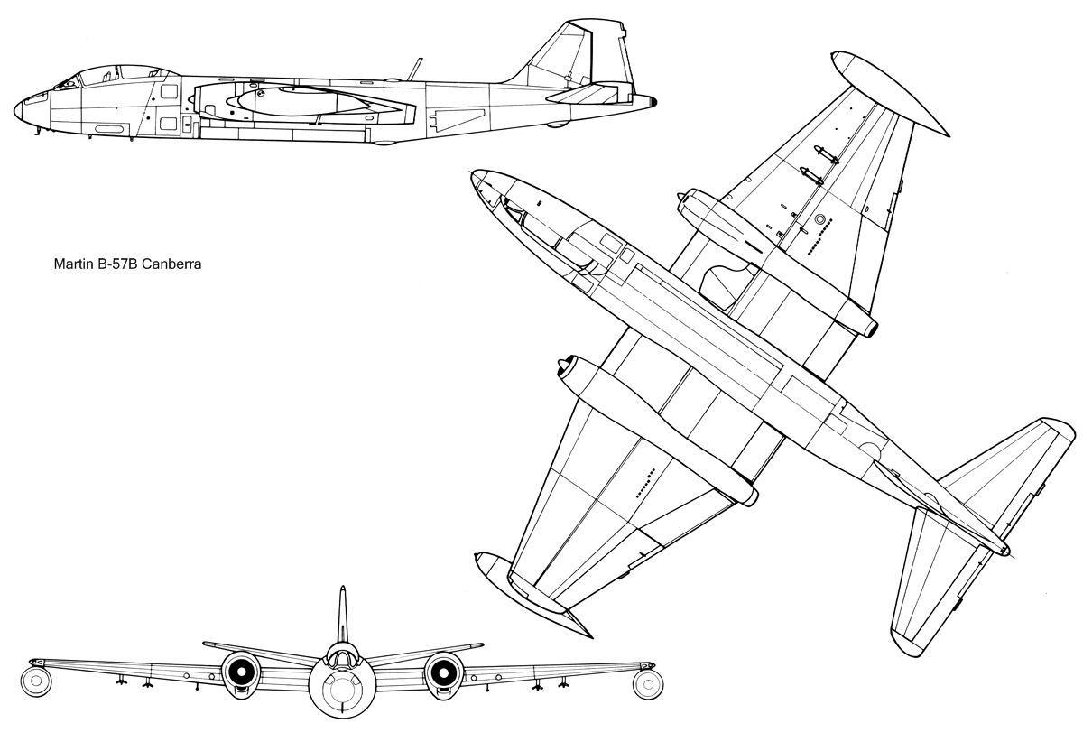 Martin RB-57A CanberraBlueprint