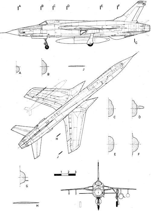 Republic F-105D-5-RE ThunderchiefBlueprint